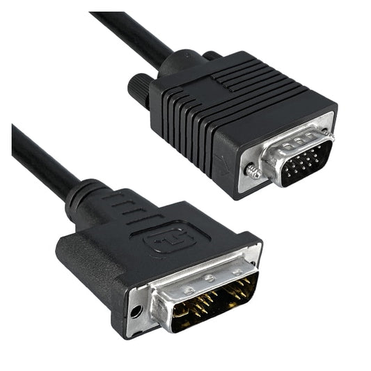 Qualtek 1321001-03 - D-Sub macho de 15 pos. y alta densidad (HD) a DVI-A macho 3.00' (914.4mm)
