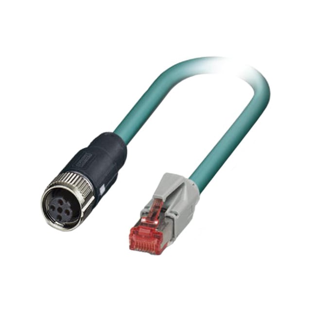 Phoenix Contact 1407385 - Circular, hembra y de 04 pos a RJ45, 8p4c 6.56' (2.00m)
