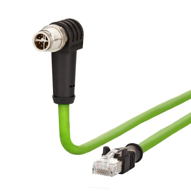 METZ CONNECT USA Inc. 142M2X59020 - Circular 08 pos macho, ángulo recto a RJ45, 8p8c 6.56' (2.00m)