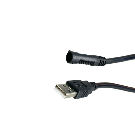 GlobTek, Inc. USBA7002M0T00(R) - Conector circular, hembra y de 02 pos a clavija de conexión macho USB A 6.56' (2.00m)