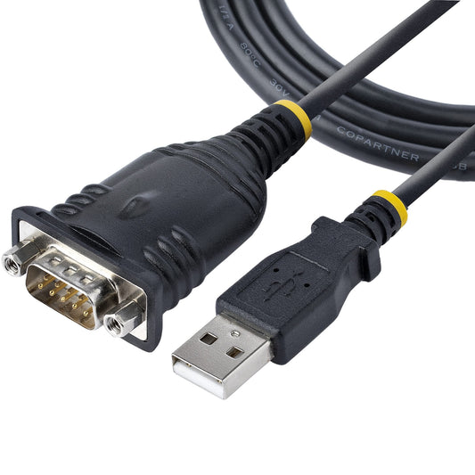 StarTech.com 1P3FP-USB-SERIAL - D-Sub de 09 pos a clavija de conexión macho USB A 3.00' (914.4mm)