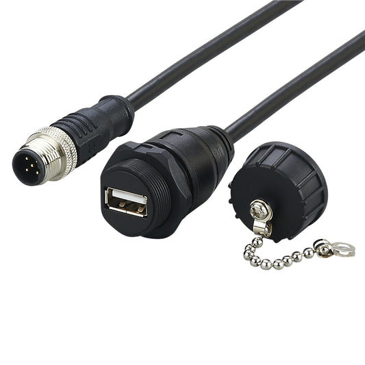 ifm efector, inc. EC2099 - Circular de 04 pos macho a RJ45, 8p4c 4.92' (1.50m)