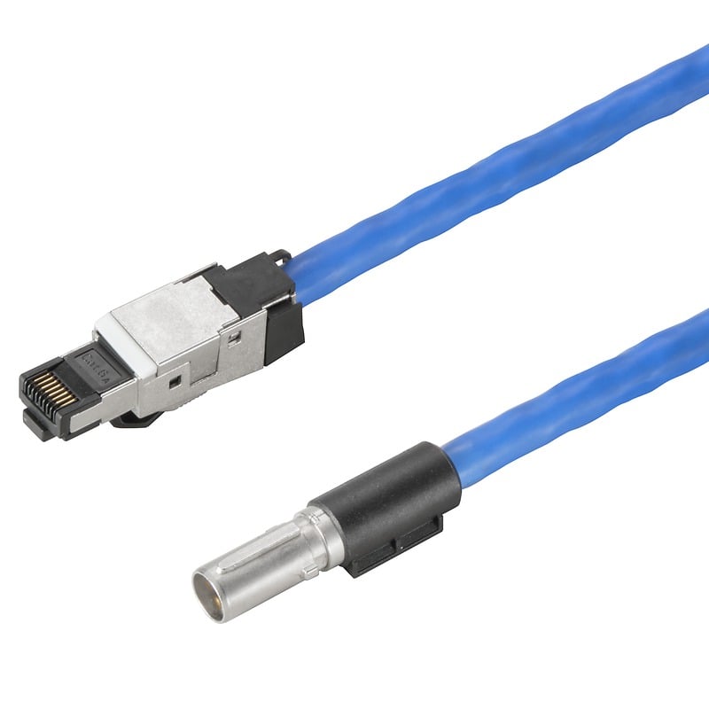 Weidmüller 2451090300 RockStar® ModuPlug® Circular de 08 pos macho a RJ45, 8p8c 9.84' (3.00m)