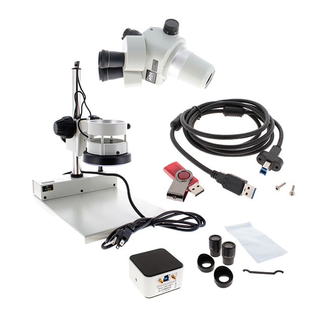 Aven Tools 26800B-383 SPZV-50 Microscope, Stereo Zoom (Trinocular) 6.75x ~ 50x