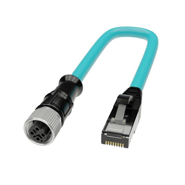Dinkle Corporation, USA 299-D4EF015 299 Circular, hembra y de 04 pos a RJ45, 8p4c 4.92' (1.50m)
