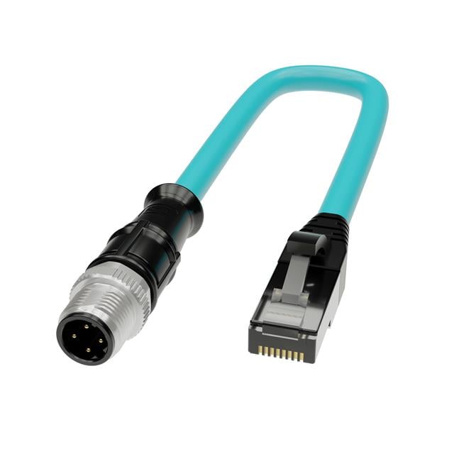 Dinkle Corporation, USA 299-D4EM015 299 Circular de 04 pos macho a RJ45, 8p4c 4.92' (1.50m)