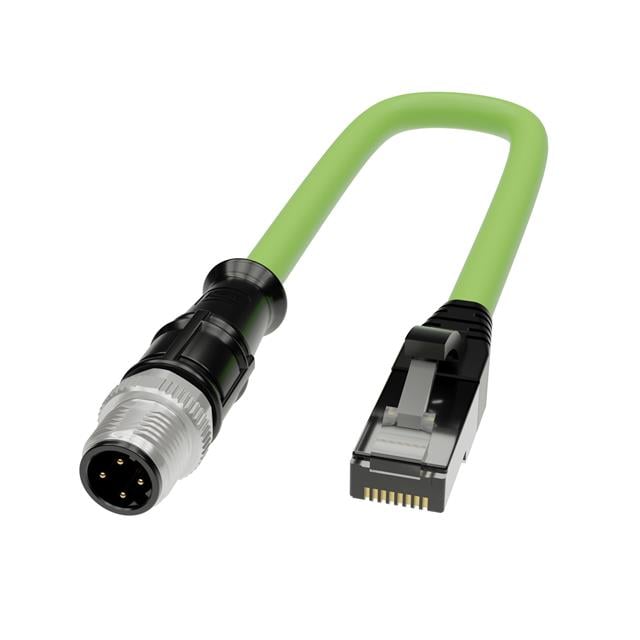 Dinkle Corporation, USA 299-D4PM015 299 Circular de 04 pos macho a RJ45, 8p4c 4.92' (1.50m)