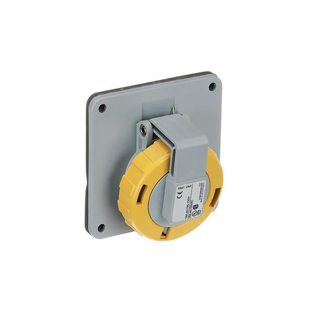 Amphenol Sine Systems Corp 2CMA100435R1000 Tough & Safe Pin y manguito (2P3W) Receptáculo, enchufes hembra 20A 100/130V