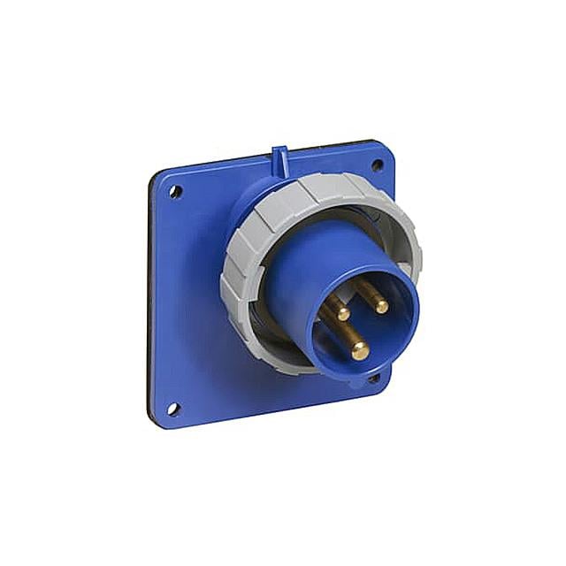 Amphenol Sine Systems Corp 2CMA166678R1000 Tough & Safe Pin y manguito (2P3W) Receptáculo, clavijas macho 16A 200/250V