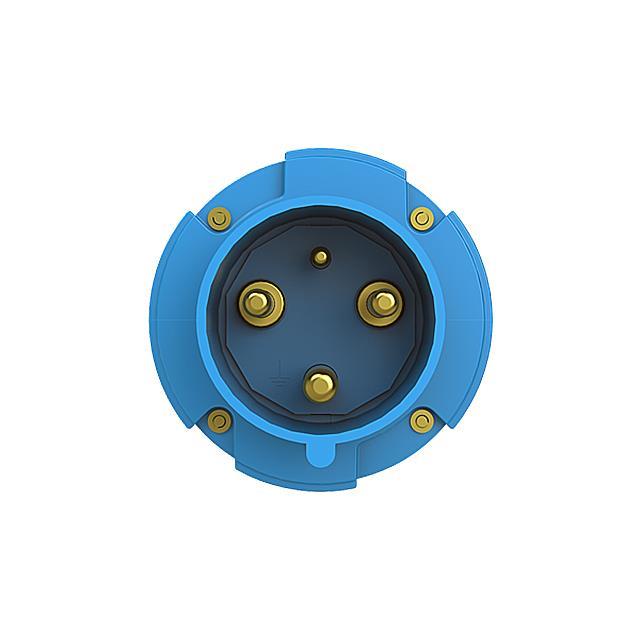 Amphenol Sine Systems Corp 2CMA166742R1000 Tough & Safe Pin y manguito (2P3W) Clavija de conexión, clavijas macho 63A 200/250V