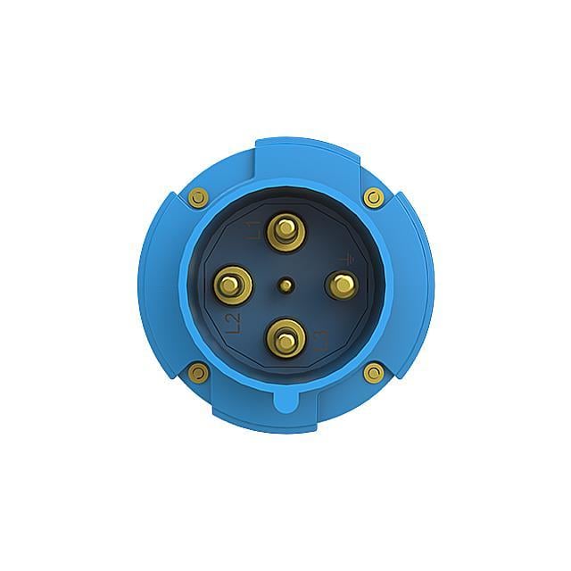 Amphenol Sine Systems Corp 2CMA166756R1000 Tough & Safe Pin y manguito (3P4W) Clavija de conexión, clavijas macho 63A 200/250V