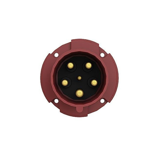Amphenol Sine Systems Corp 2CMA167234R1000 Tough & Safe Pin y manguito (4P5W) Receptáculo, clavijas macho 63A 200/415V