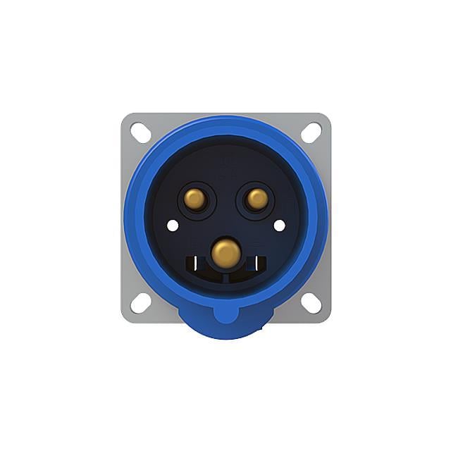 Amphenol Sine Systems Corp 2CMA193338R1000 Easy & Safe Pin y manguito (2P3W) Receptáculo, clavijas macho 16A 200/250V