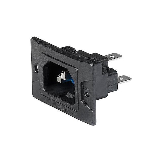 SCHURTER Inc. 3-137-753 - - Receptáculo, clavijas macho 15A 250VCA