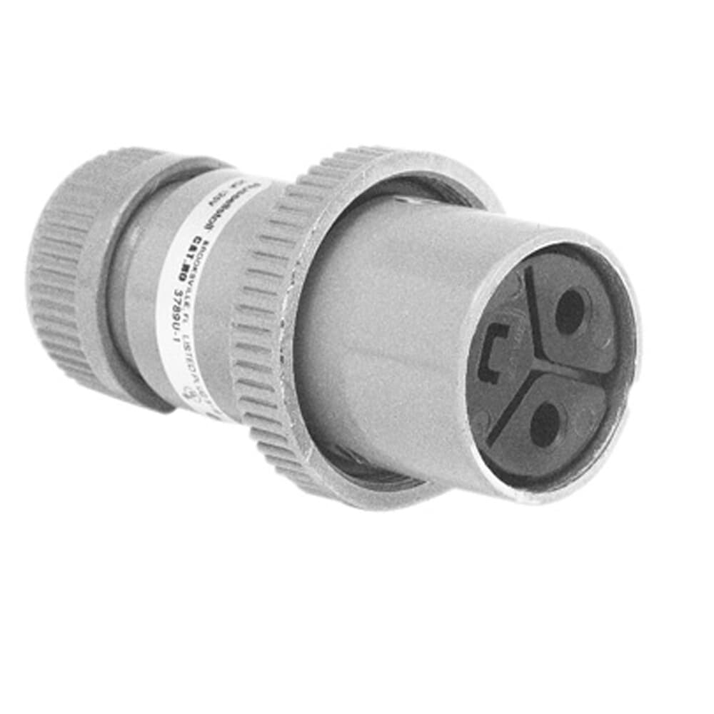 ABB Electrification (Thomas and Betts) 3789 - Pin y manguito (2P3W) Clavija de conexión, enchufes hembra 20A 250VCA