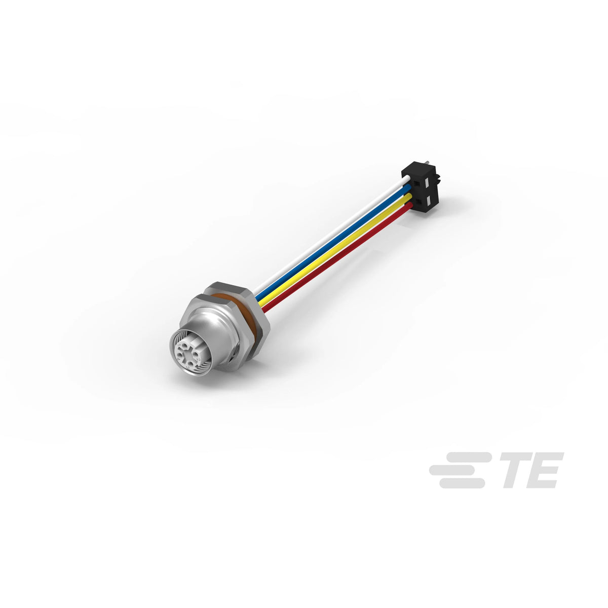 TE Connectivity AMP Connectors 1-2823589-4 M12 Circular 04 pos hembra a conector rectangular 04 pos 0.26' (80.0mm)