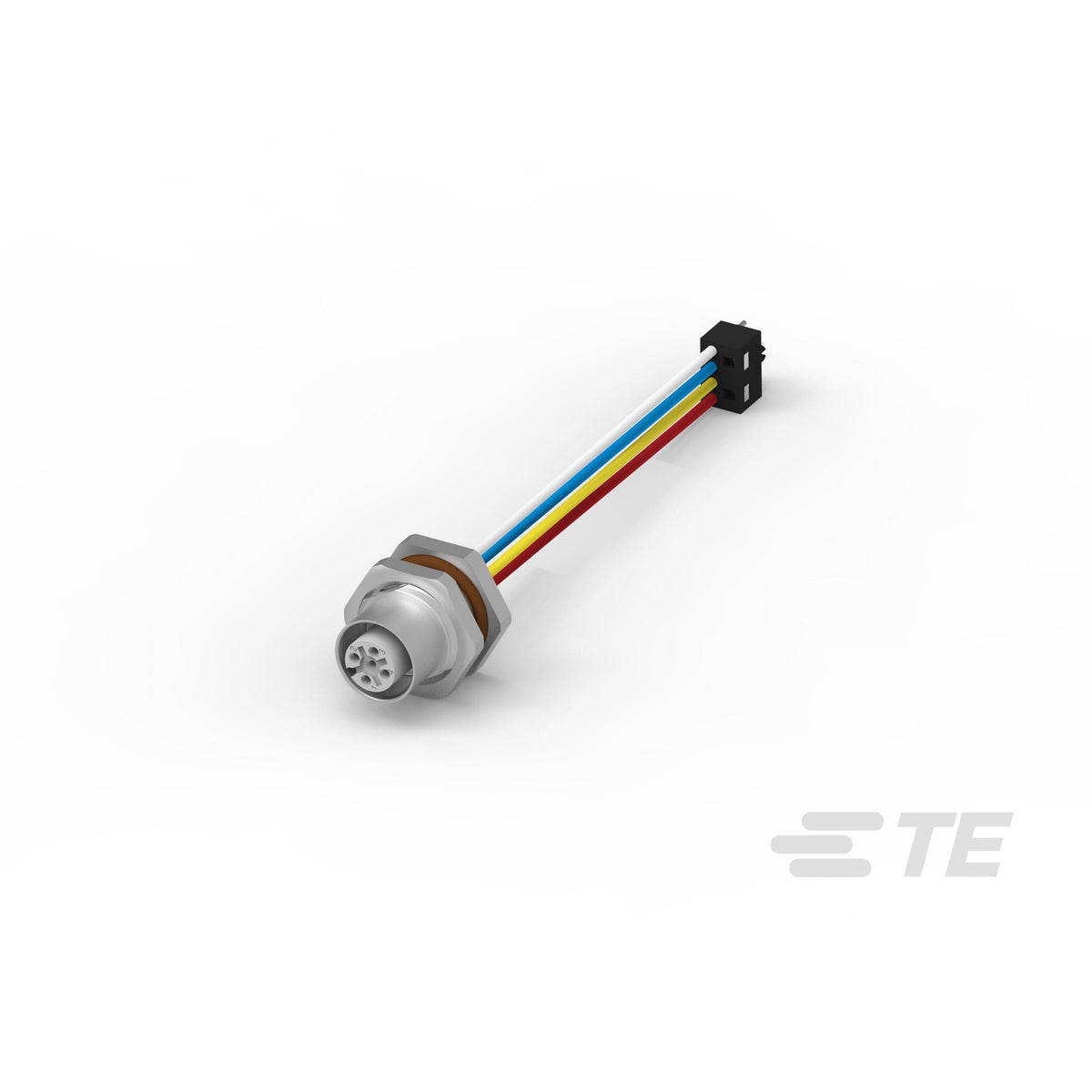 TE Connectivity AMP Connectors 1-2823590-4 M12 Circular 05 pos hembra a rectangular 04 pos macho 0.26' (80.0mm)