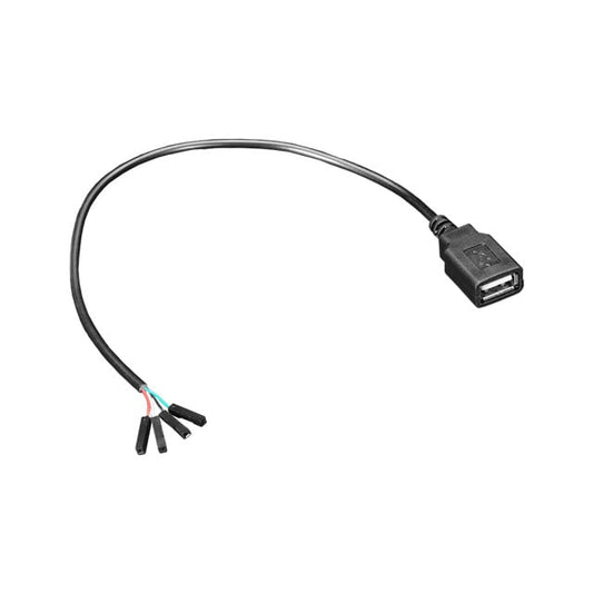 Adafruit Industries LLC 4449 - Clavija de conexión macho USB A a cable (redondo) con tomas de conexión (4) 0.98' (300.0mm)