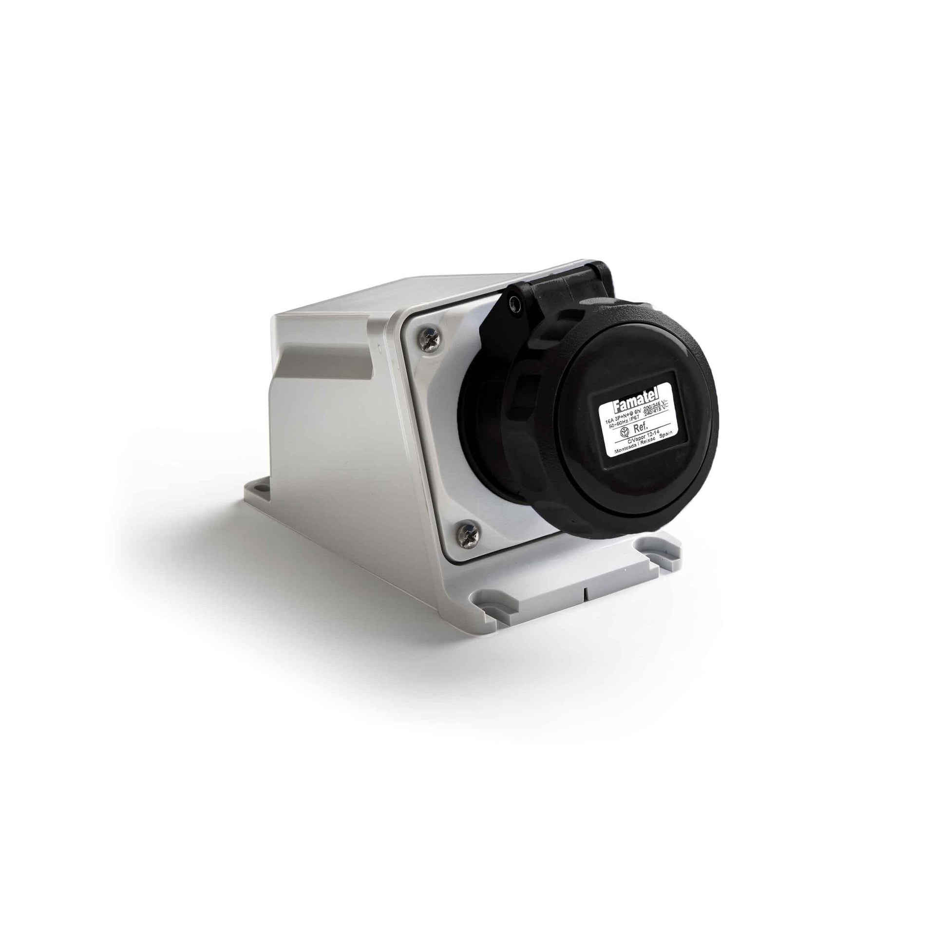 Famatel USA 24490 * Pin y manguito (3P4W) Receptáculo, toma hembra 16A 480/500V
