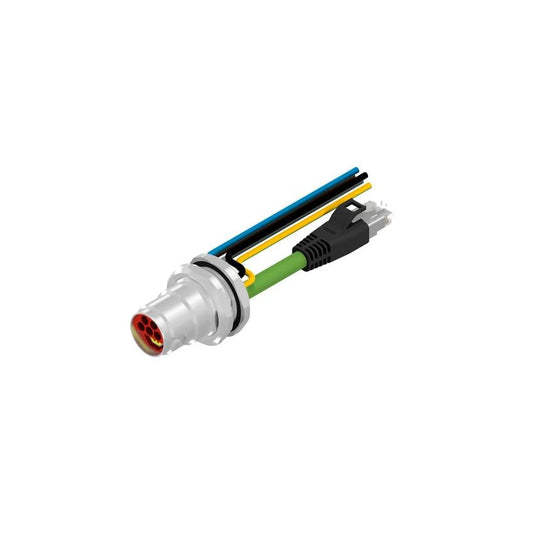 Amphenol CONEC 57-22009 57 Circular 09 pos hembra a RJ45, 8p4c y conductores 1.64' (500.0mm)