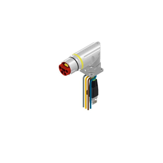 Amphenol CONEC 58-22014 58 Circular, hembra y de 09 pos, ángulo recto a RJ45, 8p4c y conductores 3.28' (1.00m)