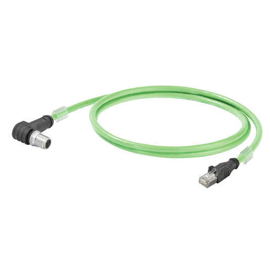 Weidmüller 2694510150 - Circular, macho y de 08 pos a RJ45, 8p8c, ángulo recto 49.21' (15.00m)