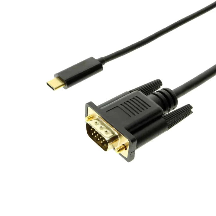 4XEM 4XUSBCVGA6B * USB C macho a VGA macho 2.00' (609.6mm)