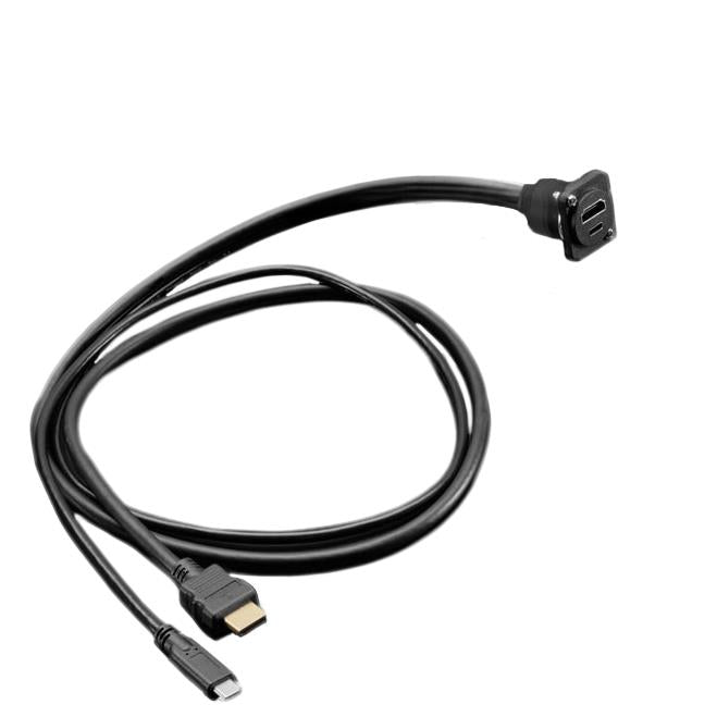 Adafruit Industries LLC 6118 - HDMI-A hembra y USB C hembra a HDMI-A macho y USB C macho 3.28' (1.00m)