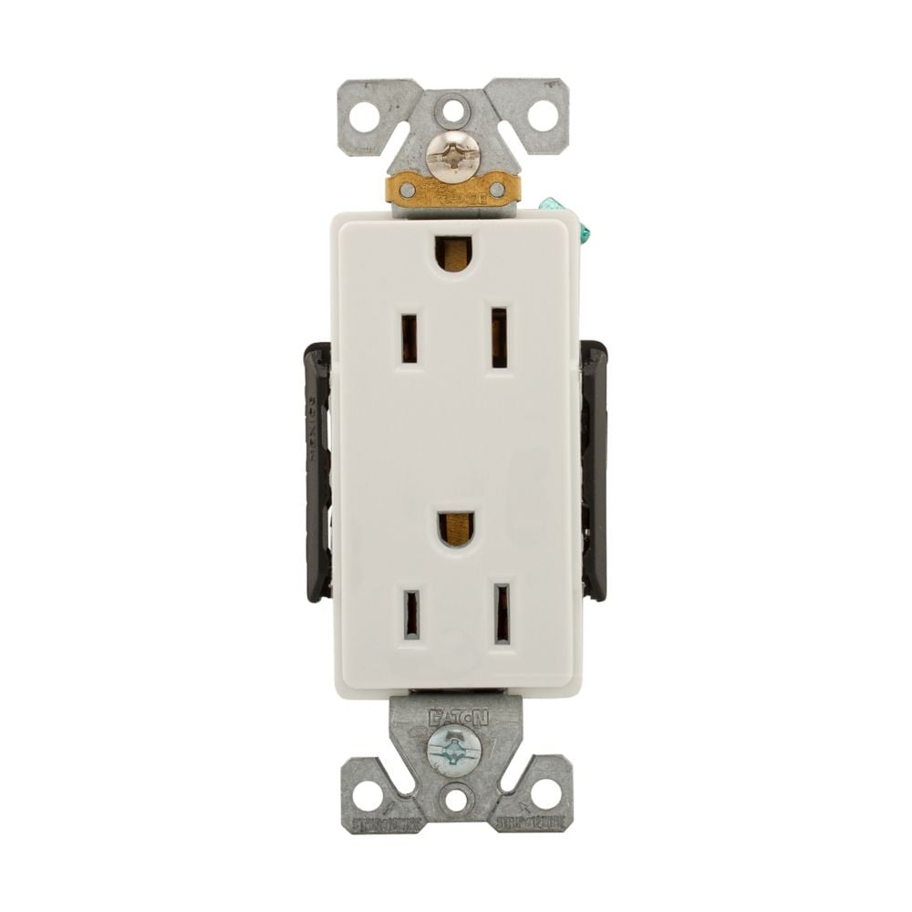 Eaton Wiring Devices 6262W 6262 NEMA 5-15R Receptáculo, enchufes hembra 15A 125VCA