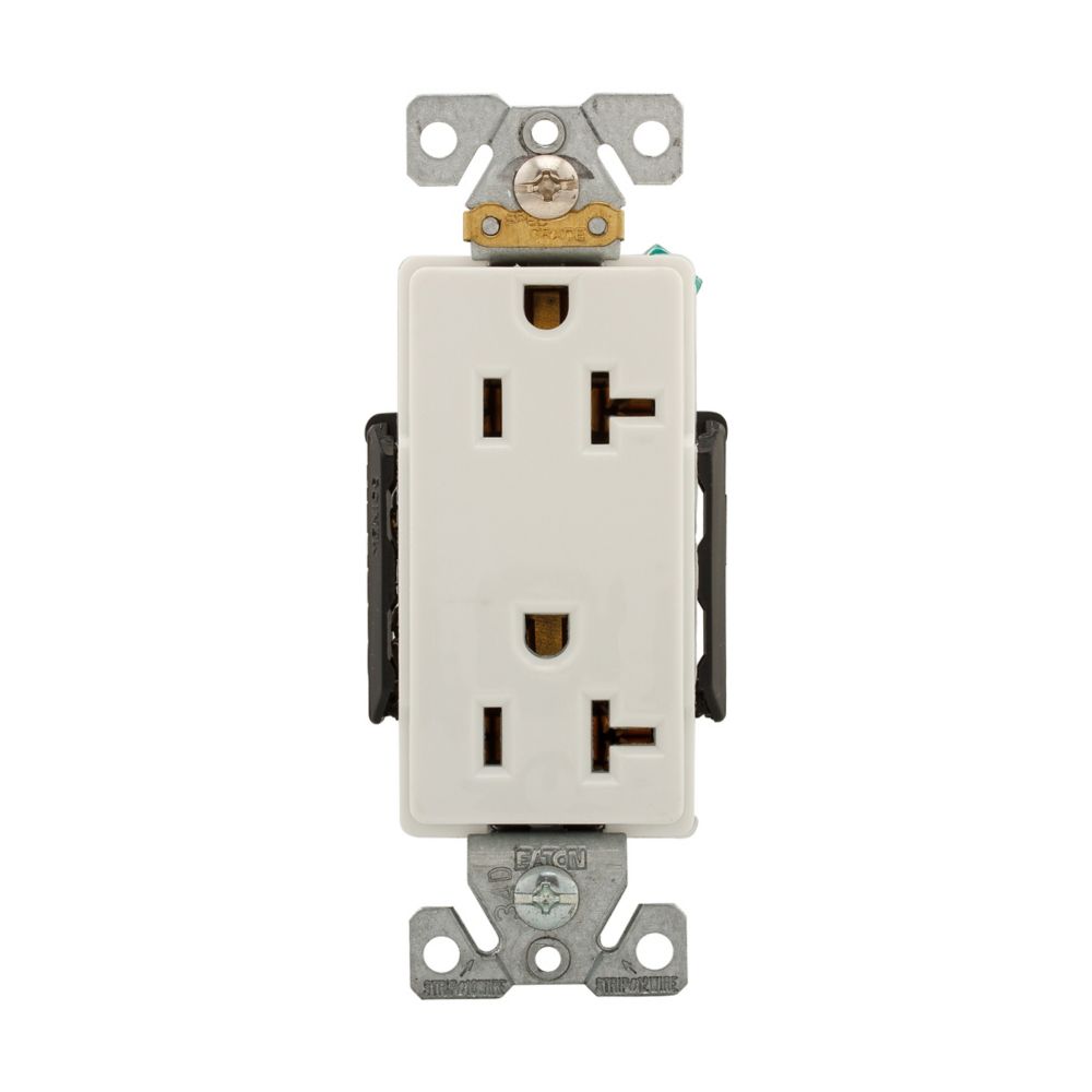 Eaton Wiring Devices 6362W - NEMA 5-20R Receptáculo, enchufes hembra 20A 125VCA