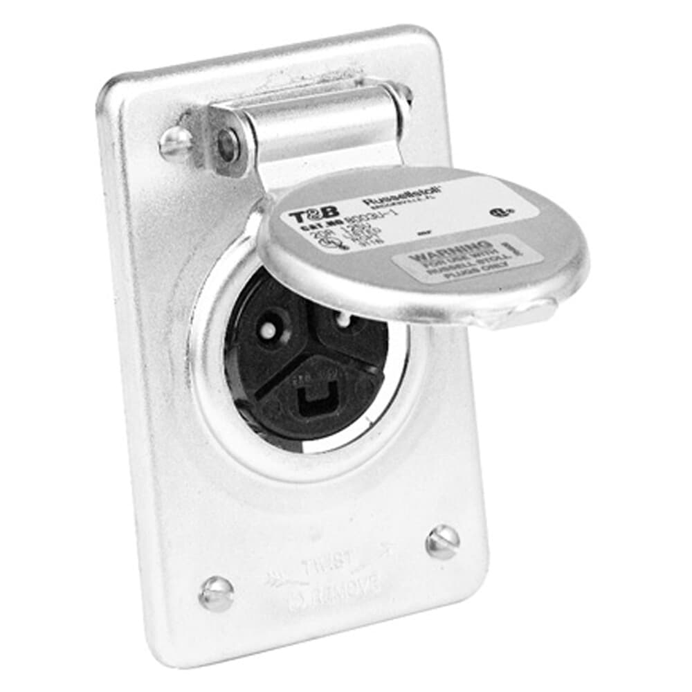 ABB Electrification (Thomas and Betts) 8005 - Pin y manguito (2P3W) Receptáculo, enchufes hembra 30A -