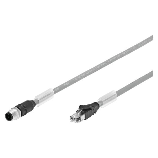 Festo Corporation NEBC-D12G4-ES-1-S-R3G4-ET NEBC Circular de 04 pos macho a RJ45, 8p4c 3.28' (1.00m)