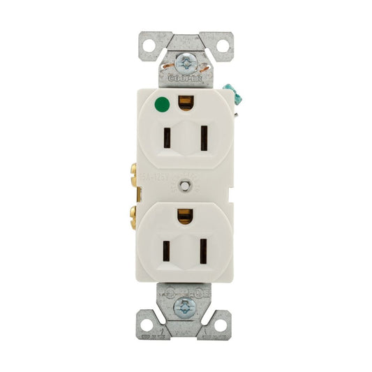 Eaton Wiring Devices 8200W 8200 NEMA 5-15R Receptáculo, enchufes hembra 15A 125VCA