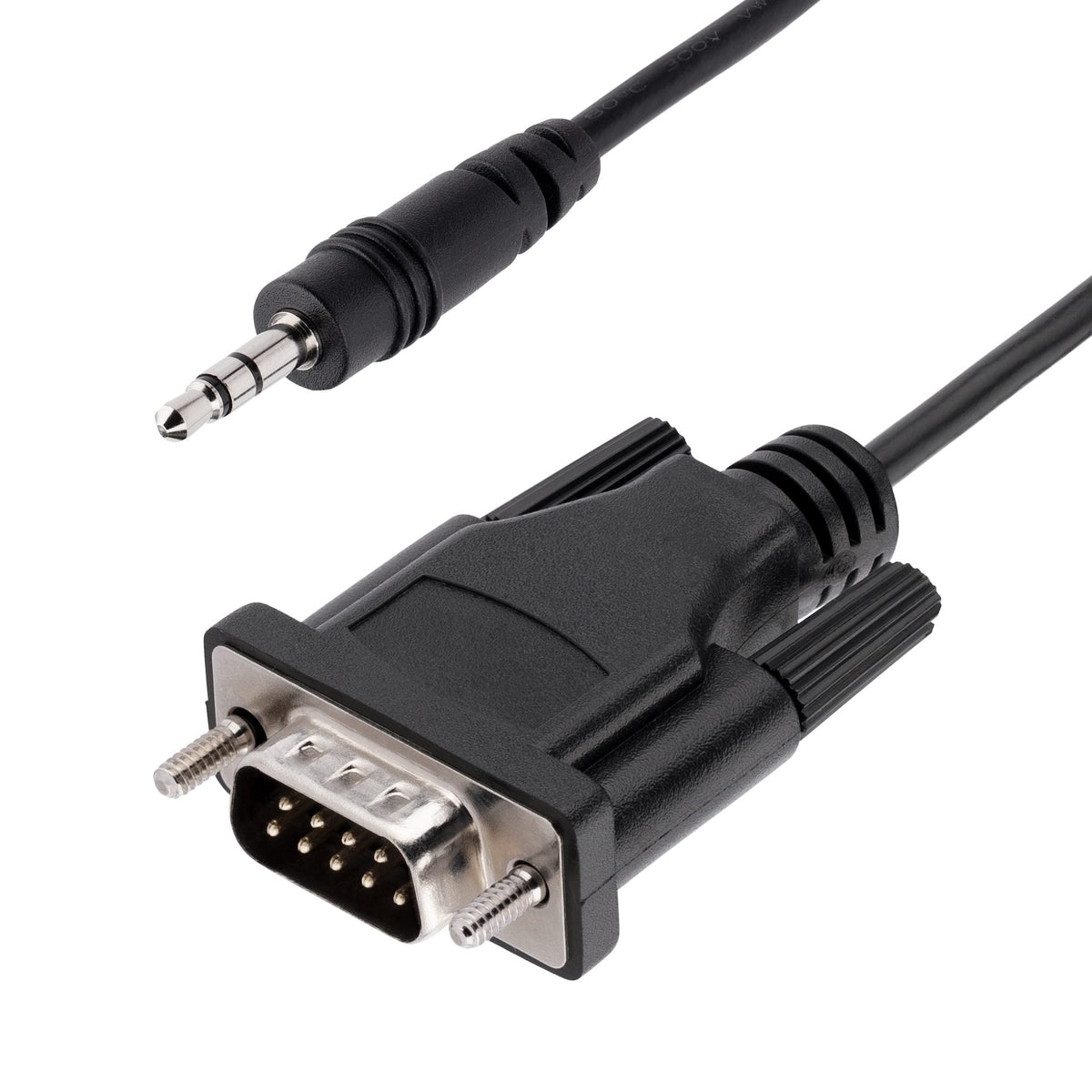 StarTech.com 9M351M-RS232-CABLE - D-Sub 09 pos macho a enchufe de teléfono de 3.5mm (1/8") estéreo 3.28' (1.00m)