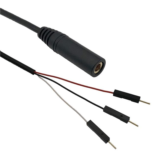 MED AC3JP MED AC Jack de teléfono, 3.5mm (1/8"), conectores estéreo a pines 1.48' (450.0mm)