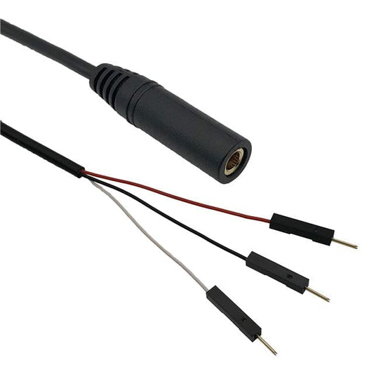 MED AC3JP MED AC Jack de teléfono, 3.5mm (1/8"), conectores estéreo a pines 1.48' (450.0mm)