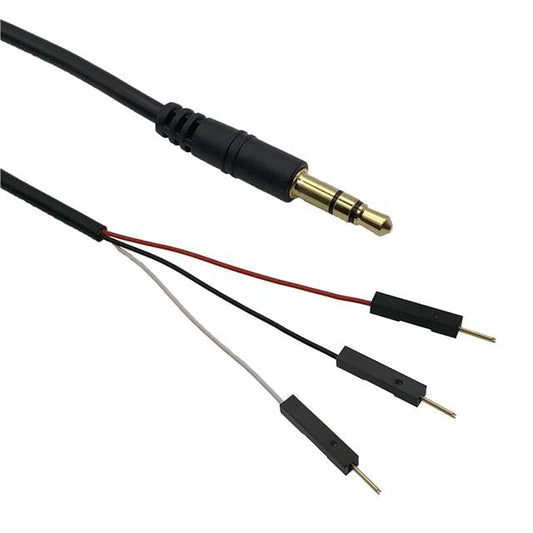 MED AC3PP MED AC Enchufe de teléfono, 3.5mm (1/8"), conectores estéreo a pines 1.48' (450.0mm)