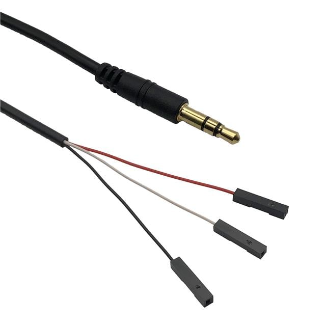 MED AC3PS MED AC Enchufe de teléfono, 3.5mm (1/8"), conectores estéreo a toma 1.48' (450.0mm)