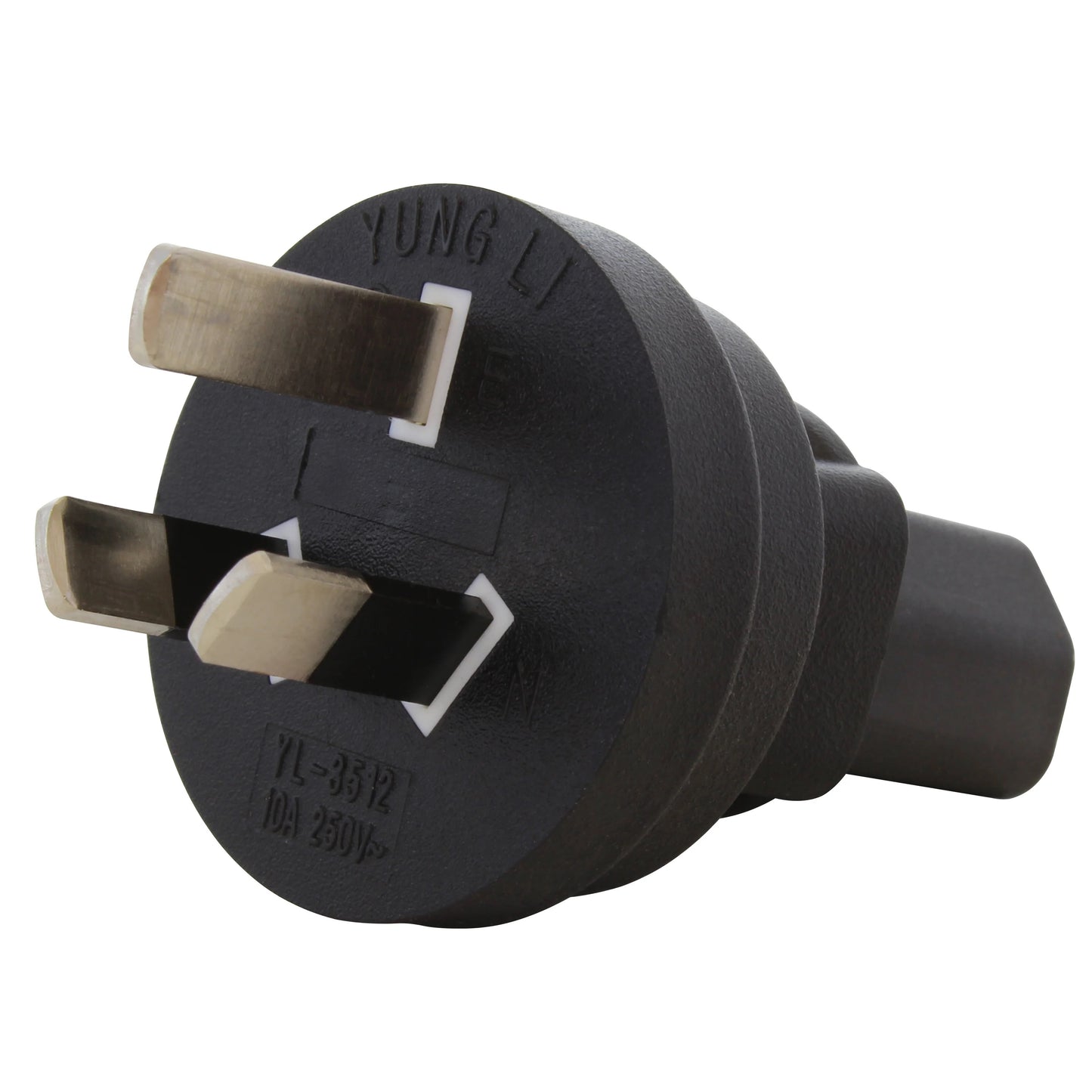 AC WORKS® ADAUC13 - AS/NZ 3112 Enchufe, Hojas Macho ; Receptáculo, Tomas Hembra 10A 250V
