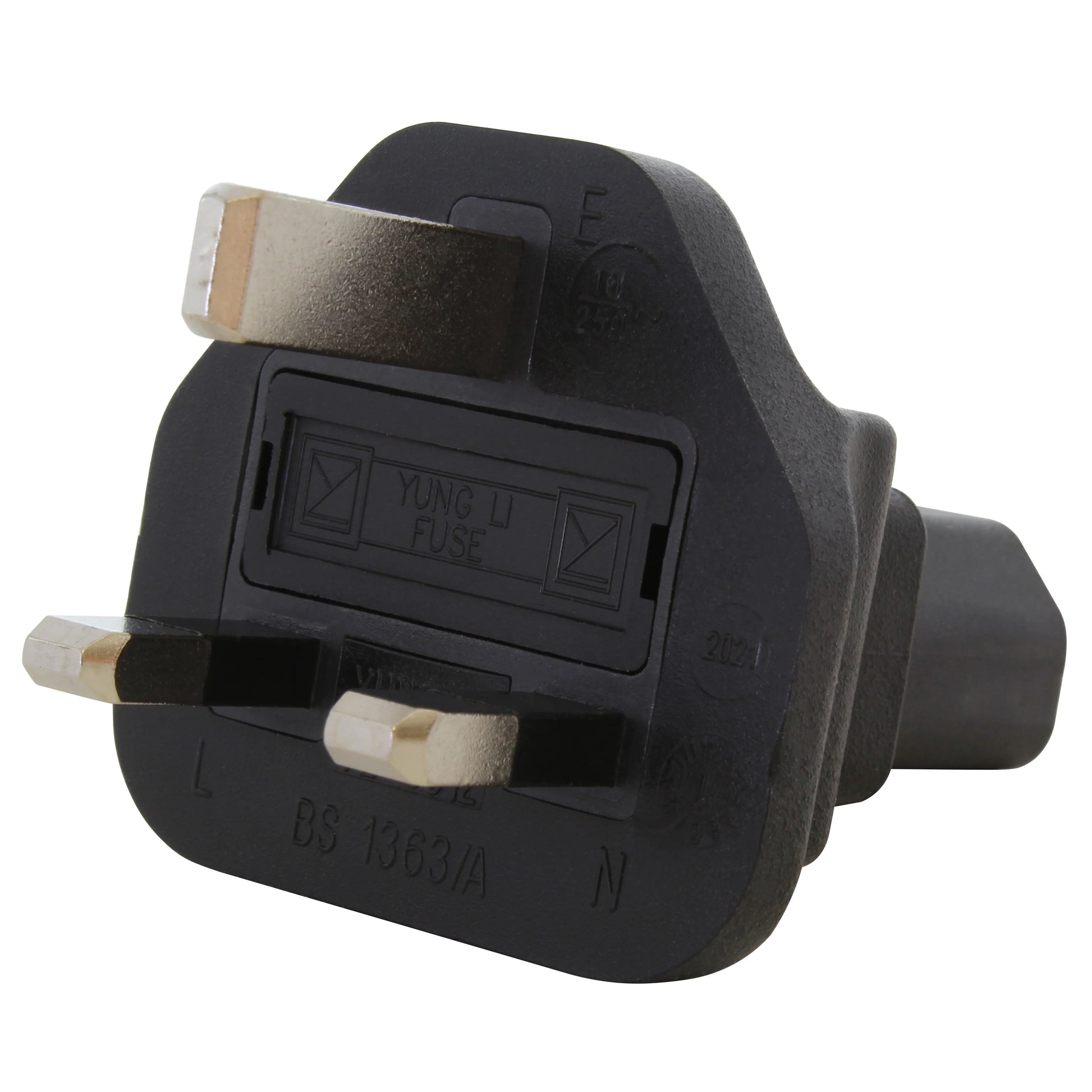 AC WORKS® ADUKC13 - BS 1363 Enchufe, Hojas Macho ; Receptáculo, Tomas Hembra 5A 250V