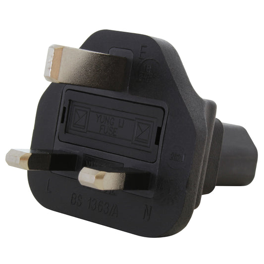AC WORKS® ADUKC13 - BS 1363 Enchufe, Hojas Macho ; Receptáculo, Tomas Hembra 5A 250V