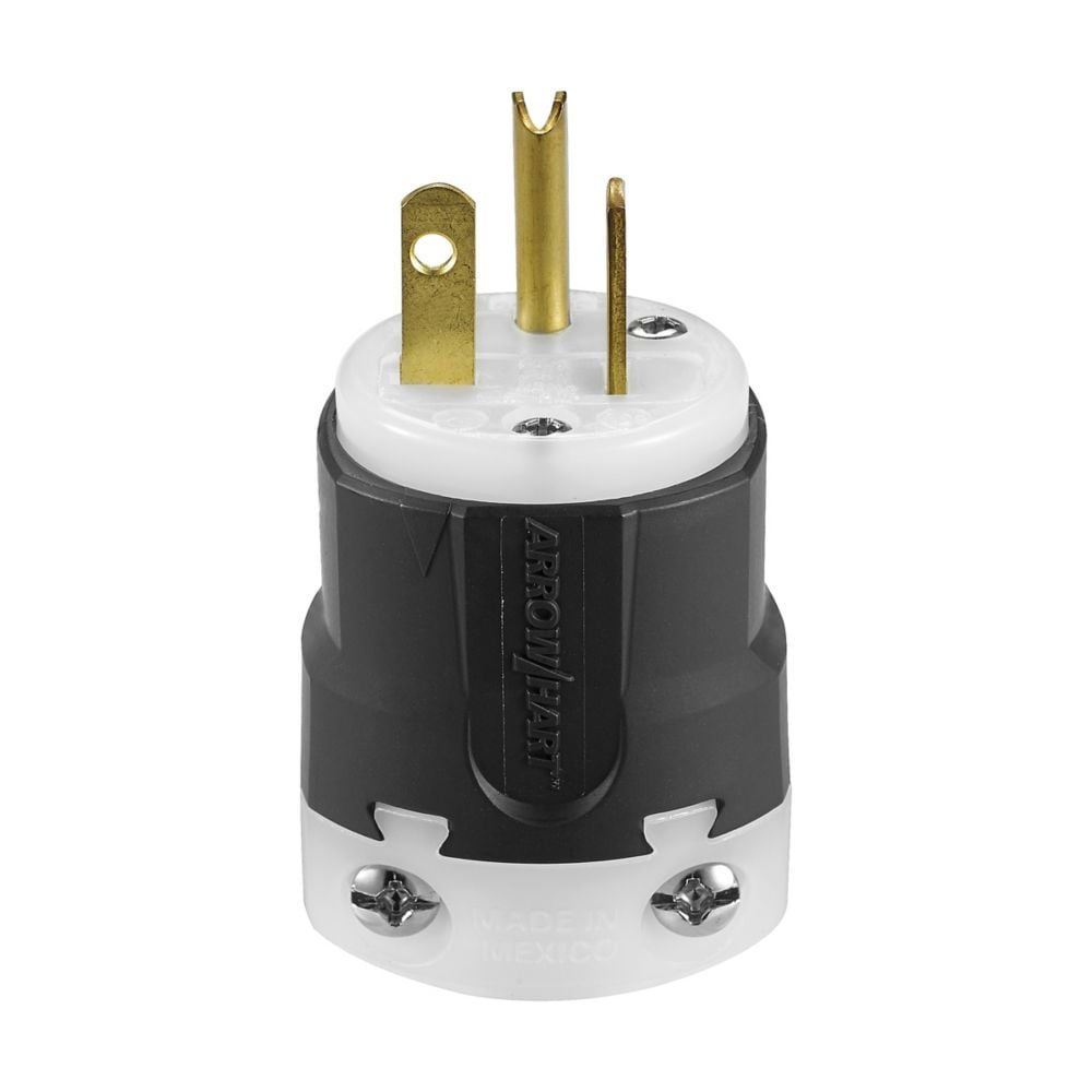 Eaton Wiring Devices AH5366 - NEMA 5-20P Clavija de conexión, hojas macho 20A 125VCA