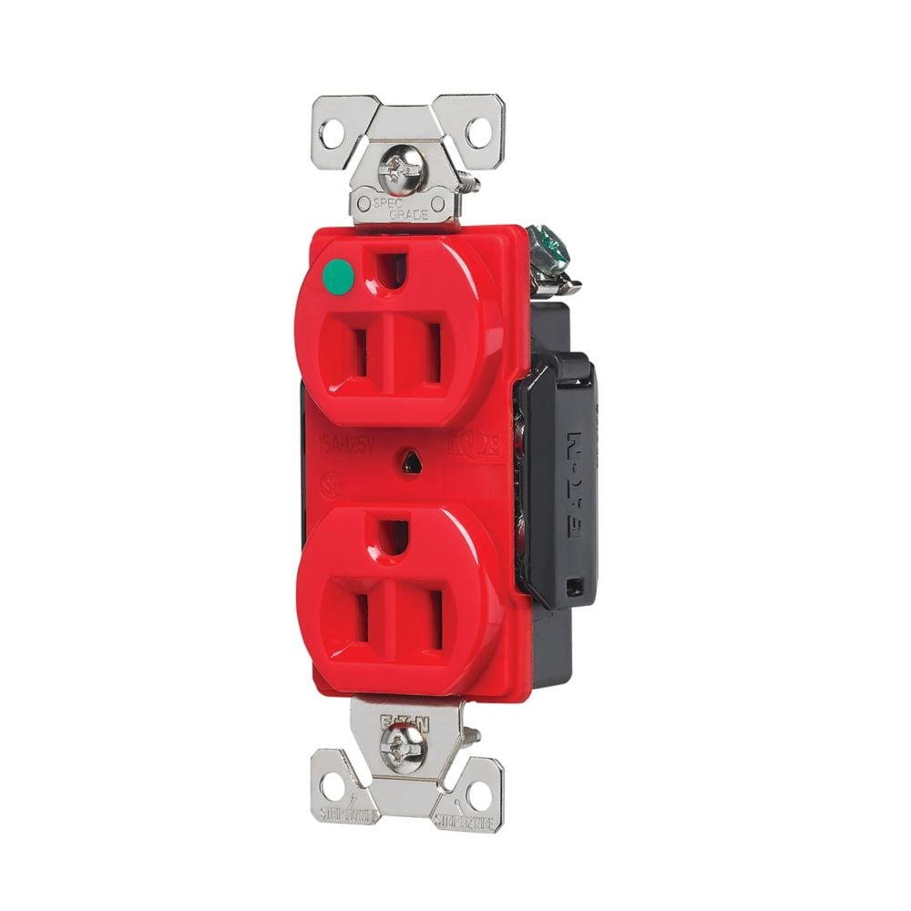 Eaton Wiring Devices AH8200RD - NEMA 5-15R Receptáculo, enchufes hembra 15A 125VCA
