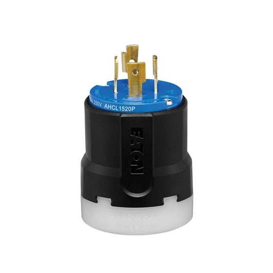 Eaton Wiring Devices AHCL1520P - NEMA L15-20P Clavija de conexión, hojas macho 20A 250VCA, 3 fase