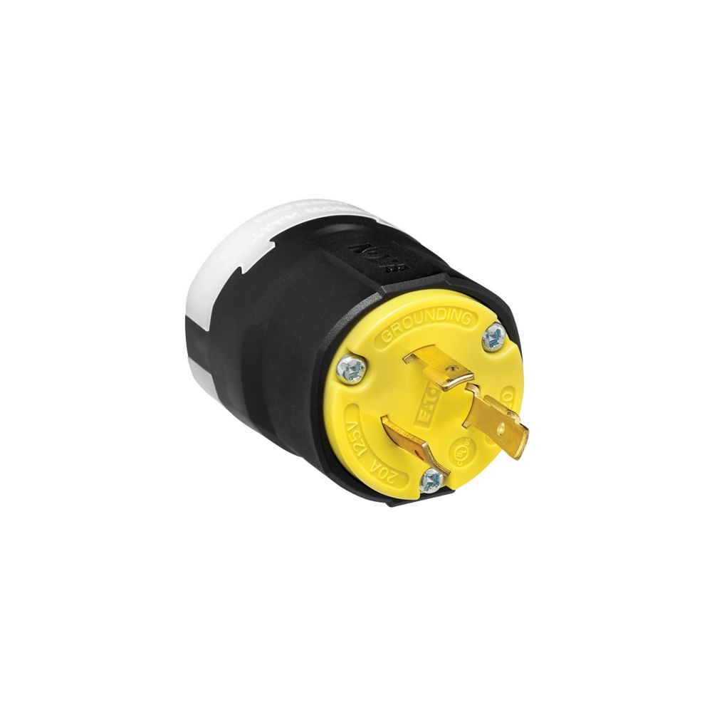 Eaton Wiring Devices AHCL520P - NEMA L5-20P Clavija de conexión, hojas macho 20A 125VCA
