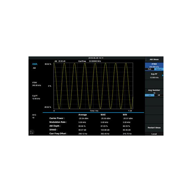 Siglent Technologies NA, Inc. SSA3000XP-AMA - Analizador de espectros Módulo de modulación analógica