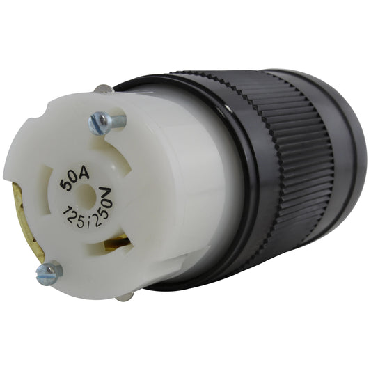 AC WORKS® AS-SS250R - NON-NEMA (3P4W), estilo California Clavija de conexión, enchufes hembra 50A 125/250V