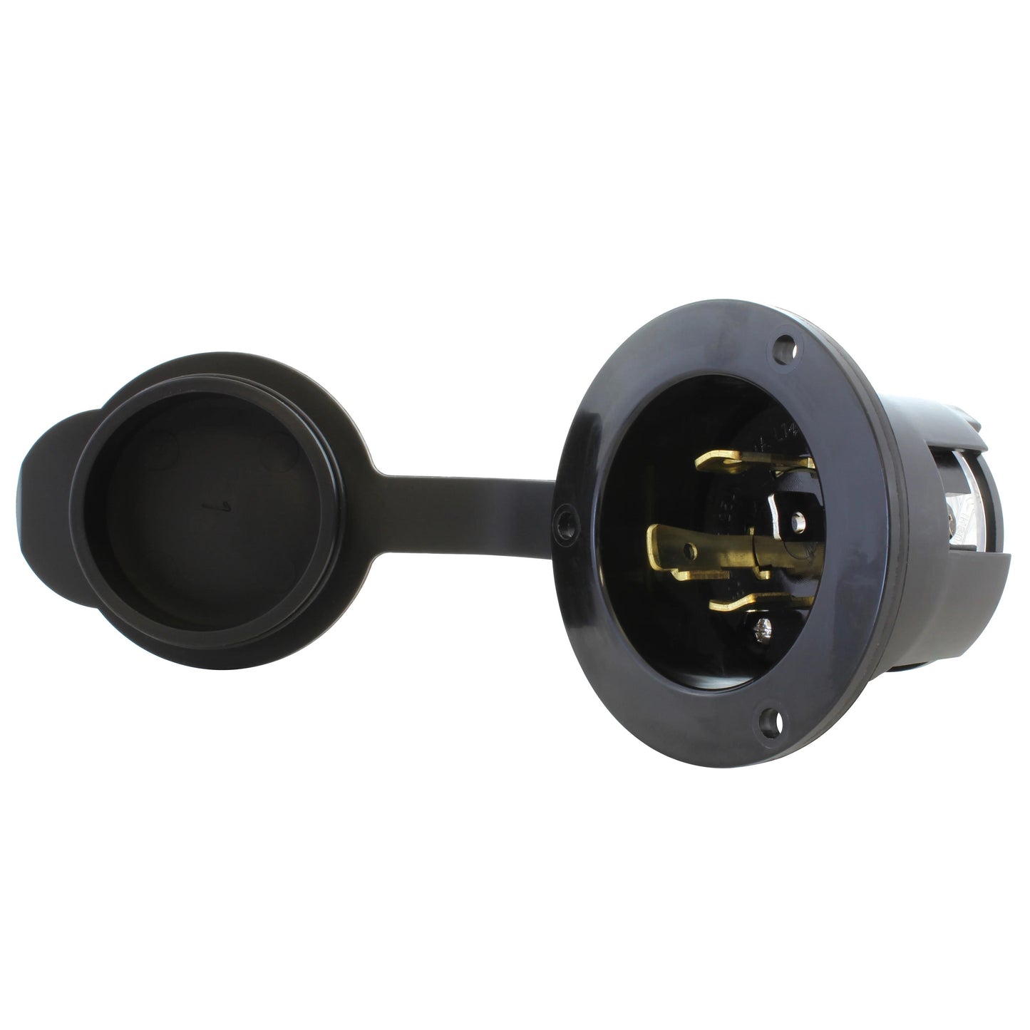 AC Connectors ASINL1430P-FC AC WORKS® NEMA L14-30P Receptáculo, hojas macho 30A 125/250VCA