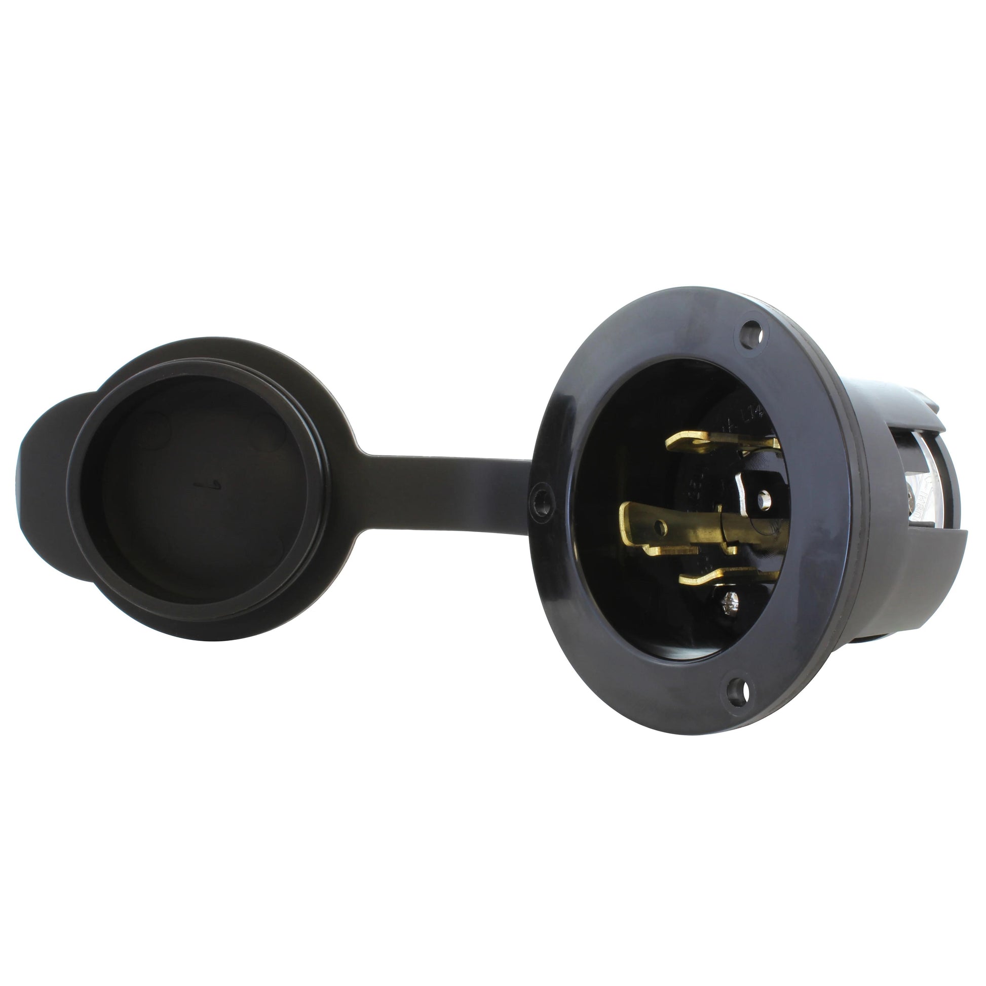 AC Connectors ASINL1430P-FC AC WORKS® NEMA L14-30P Receptáculo, hojas macho 30A 125/250VCA