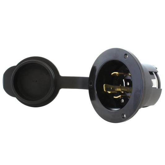 AC Connectors ASINL1430P-FC AC WORKS® NEMA L14-30P Receptáculo, hojas macho 30A 125/250VCA